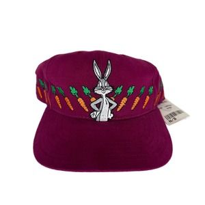 Vintage 1998 Bugs Bunny Purple Snapback Warner Bros Studio Store KIds NWT RARE